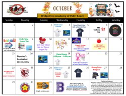 October Activity Calendar